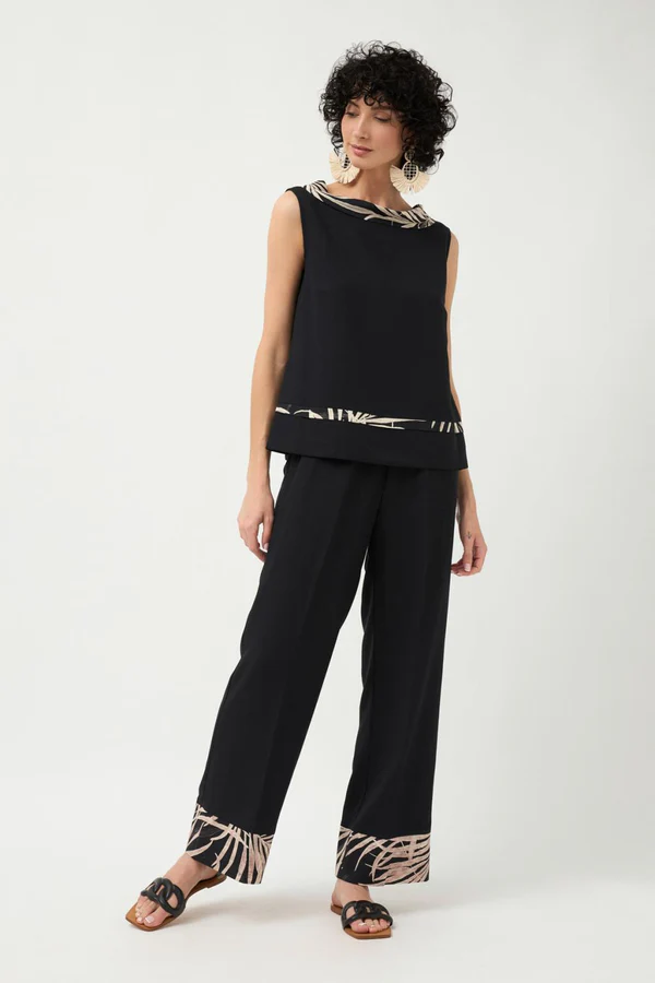 Elegancki Komplet: Czarna koszula Coto i spodnie Colima Tinta & Bariloche - obrazek 3