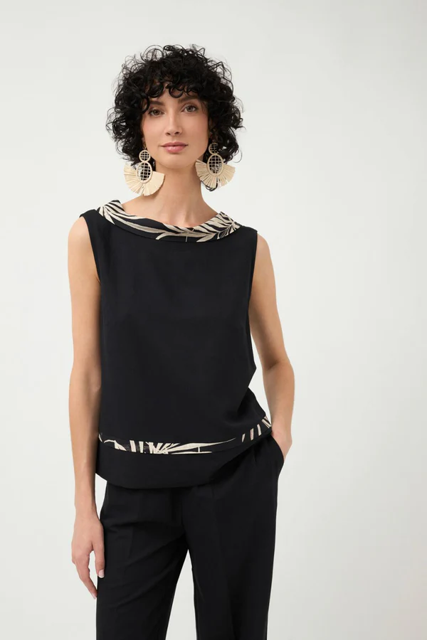 Elegancki Komplet: Czarna koszula Coto i spodnie Colima Tinta & Bariloche - obrazek 2