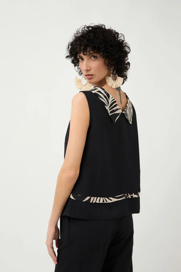 Elegancki Komplet: Czarna koszula Coto i spodnie Colima Tinta & Bariloche - obrazek 6