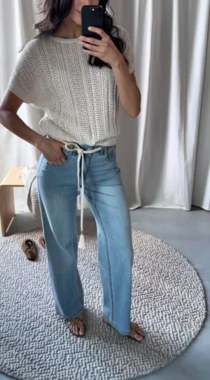 Damskie jeansy Colette typu straight leg Red Button L-33