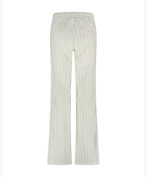 Spodnie z szerszą nogawką w granatowy prążek Colette Red Button L-31 - obrazek 3