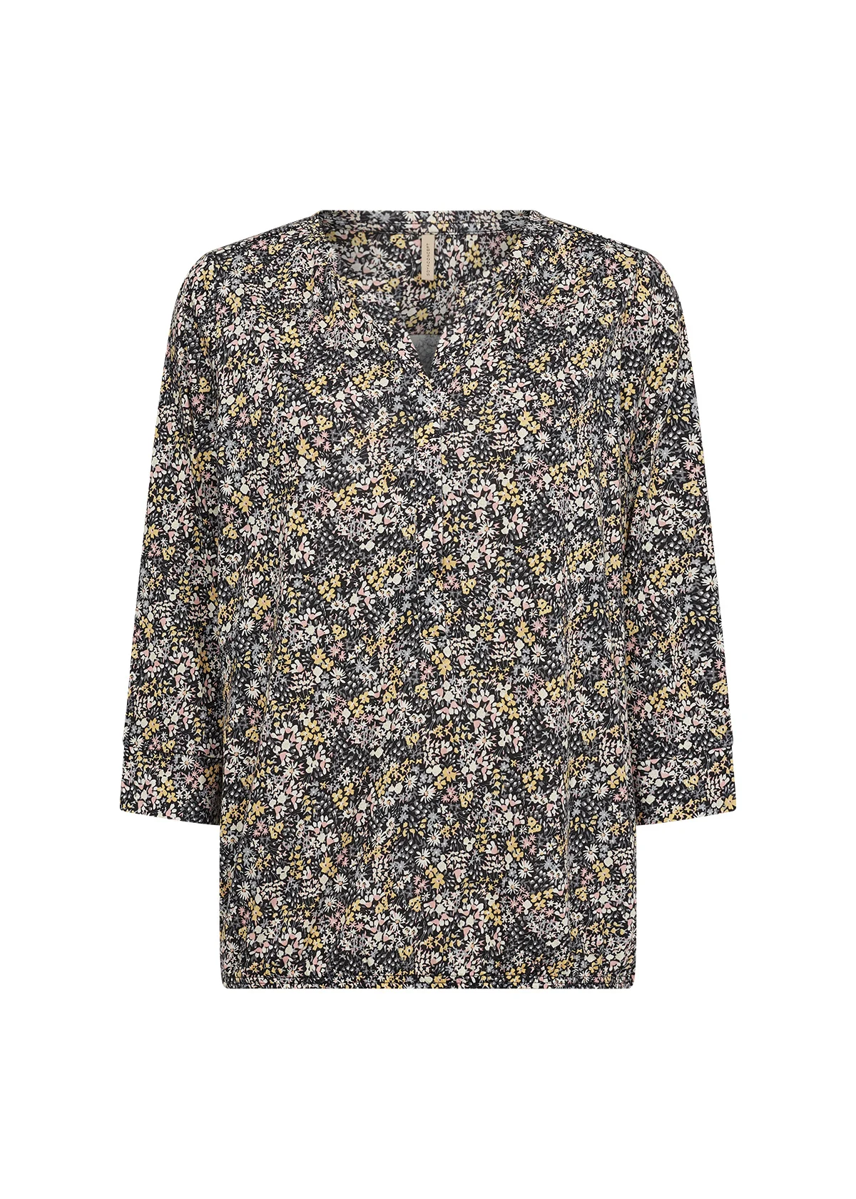 Bluzka SC-FELICITY AOP 468 (3391C Żółty multikolor) soyaconcept - obrazek 5