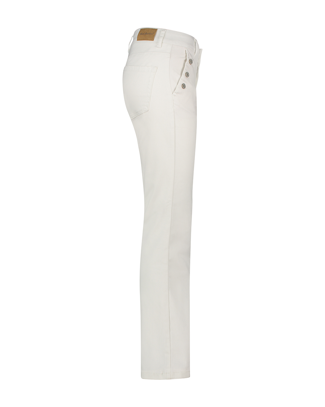 Białe jeansowe spodnie Bibette ecru & buttons ecru Red Button - obrazek 4