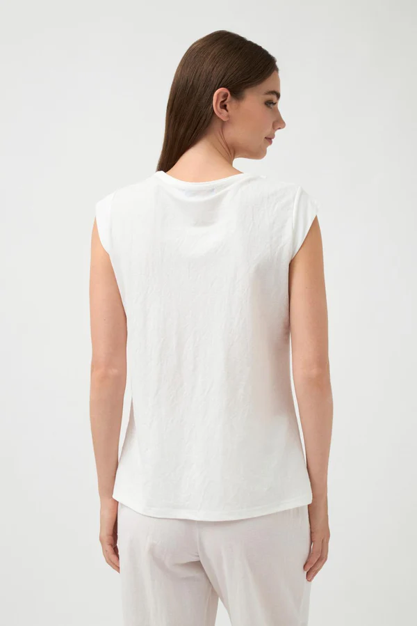 Bluzka top Yamila w kolorze beżowym Tinta & Bariloche - obrazek 7