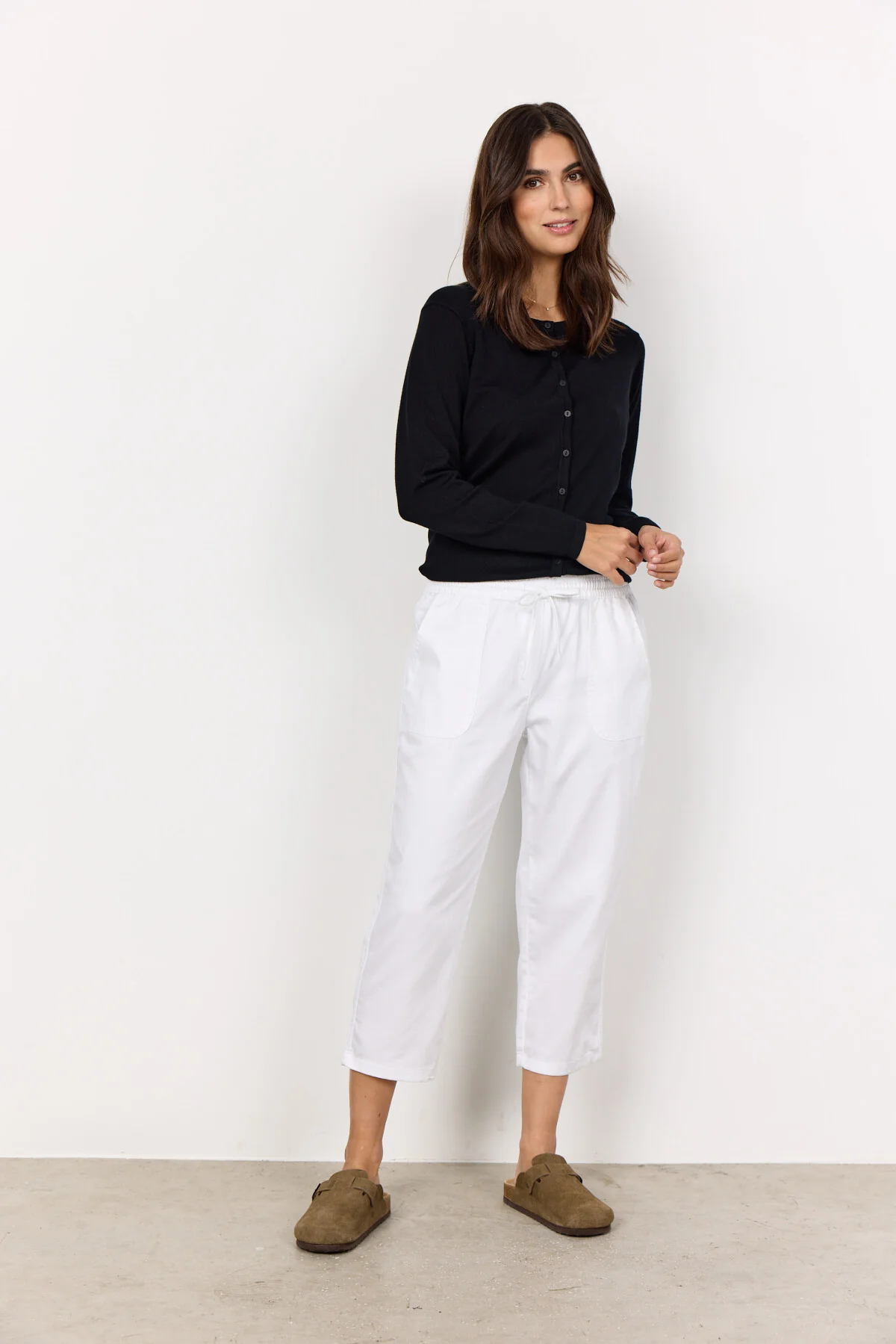 Białe bawełniane spodnie SC-Akila 23-c SOYACONCEPT