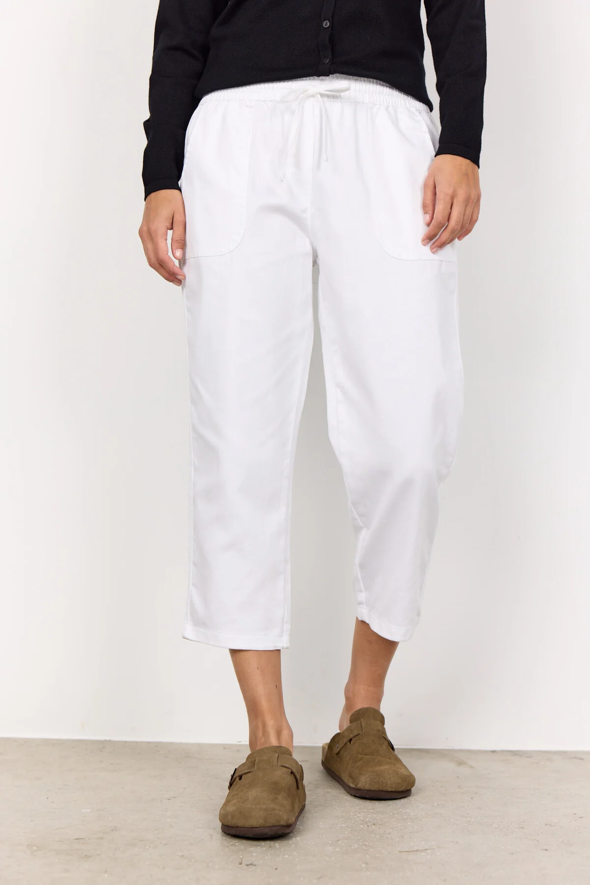 Białe bawełniane spodnie SC-Akila 23-c SOYACONCEPT - obrazek 2