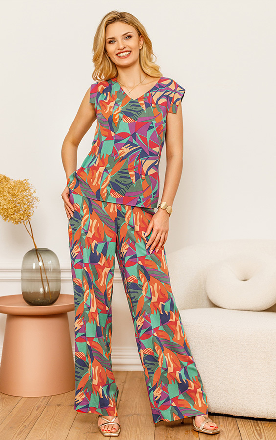 Komplet Prisca multikolor Kaskada Fashion