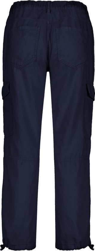 Spodnie damskie Red Button SRB4167 Conny Cargo Cotten/Len granatowe ( Navy) - obrazek 3