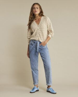 Spodnie jeansy typu boyfriend jasno niebieskie Caitlin Red Button