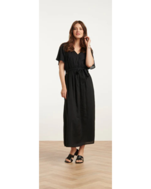 Czarna sukienka midi z wiskozy Smashed Lemon