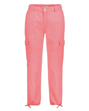Spodnie damskie Red Button SRB4167 Conny Cargo Cotten/Len kolor Coral
