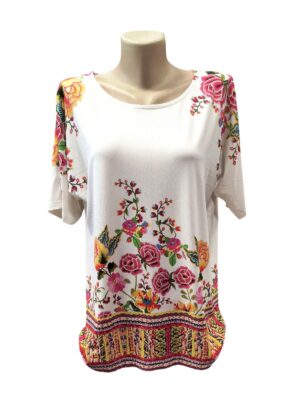 Dzianinowa bluzka kimono Folk TOP-BIS