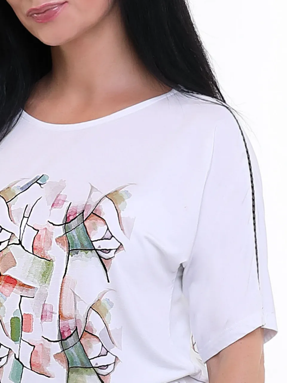 Dzianinowa bluzka kimono Liva TOP-BIS - obrazek 3