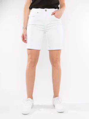 Białe bawełniane spodenki Relax short jog colour white Red Button