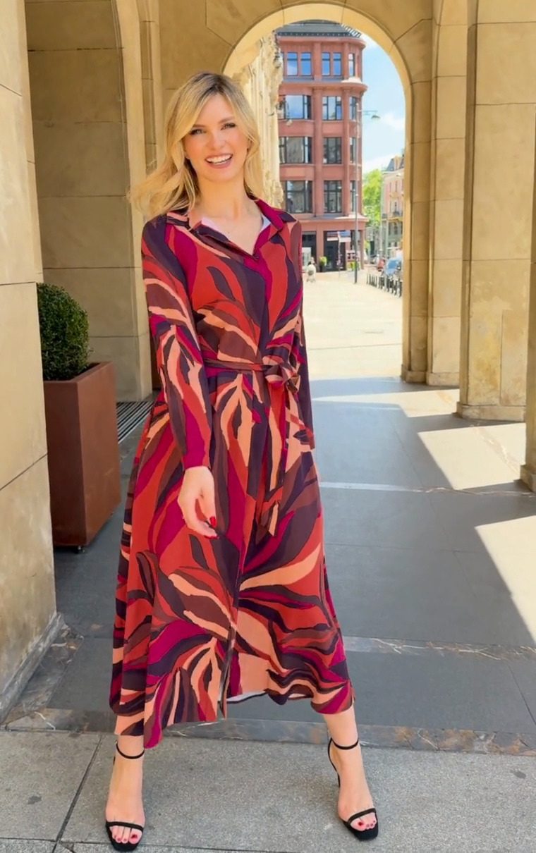 Sukienka Arystea multikolor Kaskada Fashion - obrazek 2