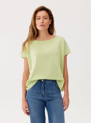 Oversizowa bluzka FERIA z dzianiny o sweterkowym splocie