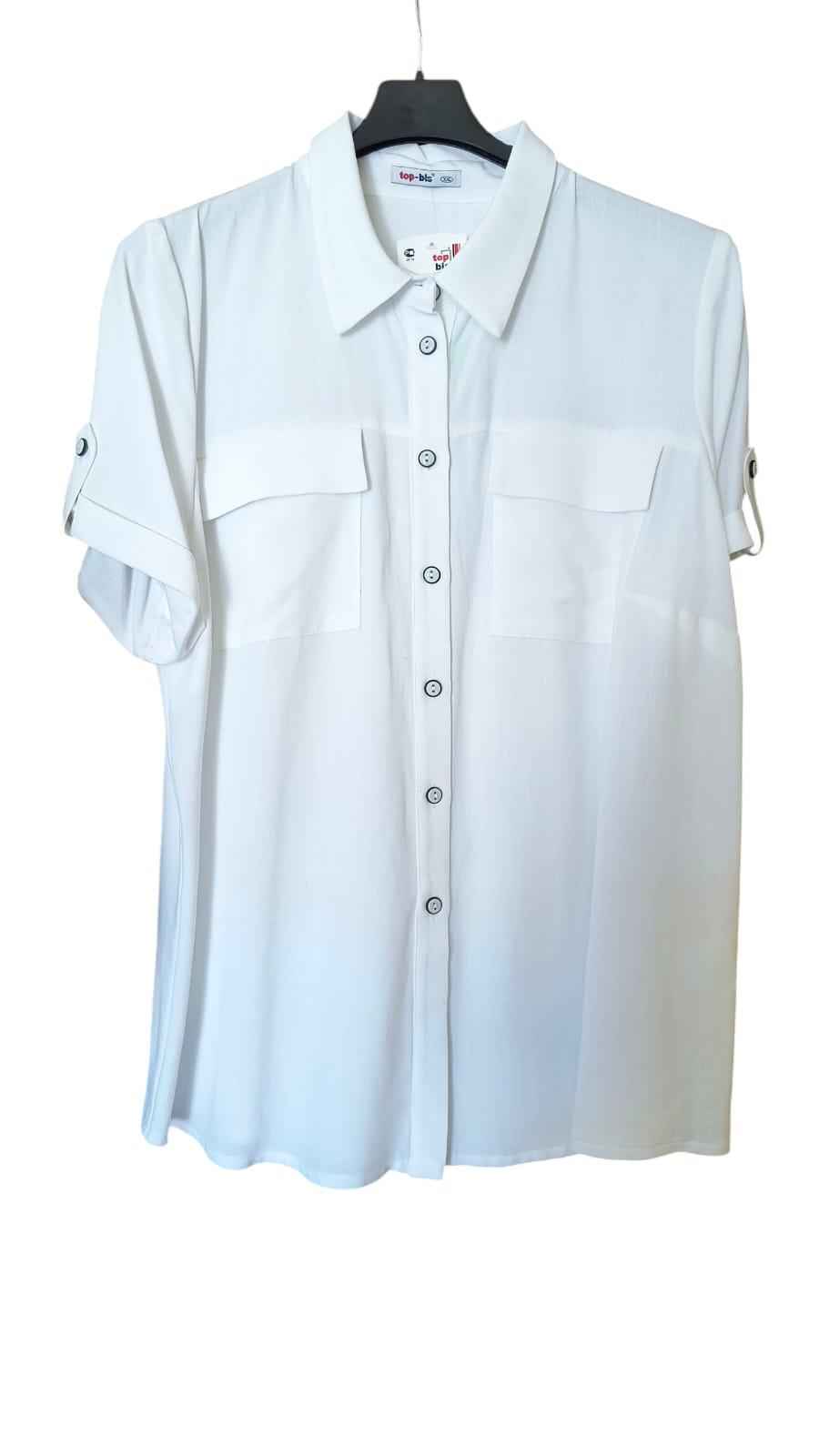 Biała koszula damska Verta Top-Bis - obrazek 2