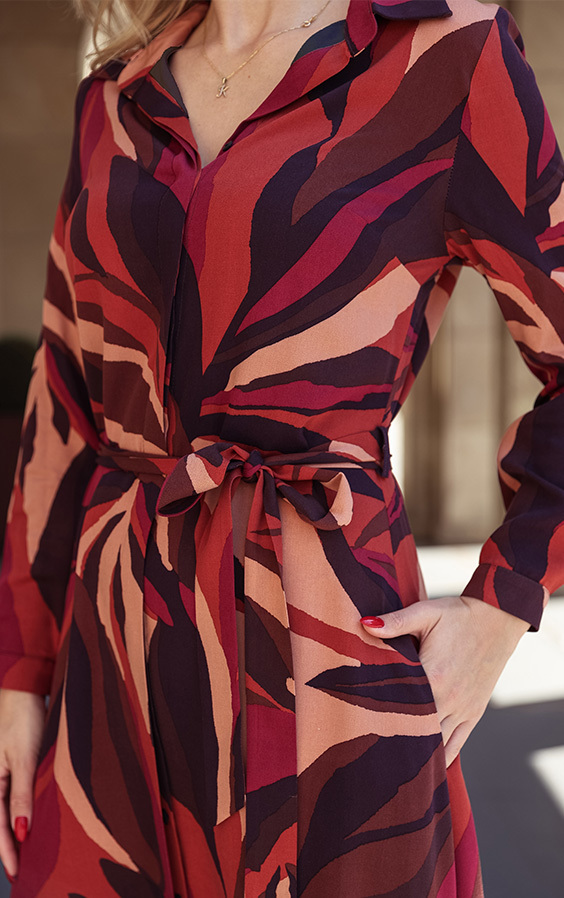 Sukienka Arystea multikolor Kaskada Fashion - obrazek 3