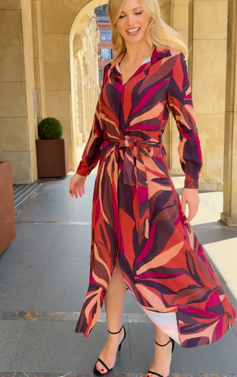 Sukienka Arystea multikolor Kaskada Fashion - obrazek 5