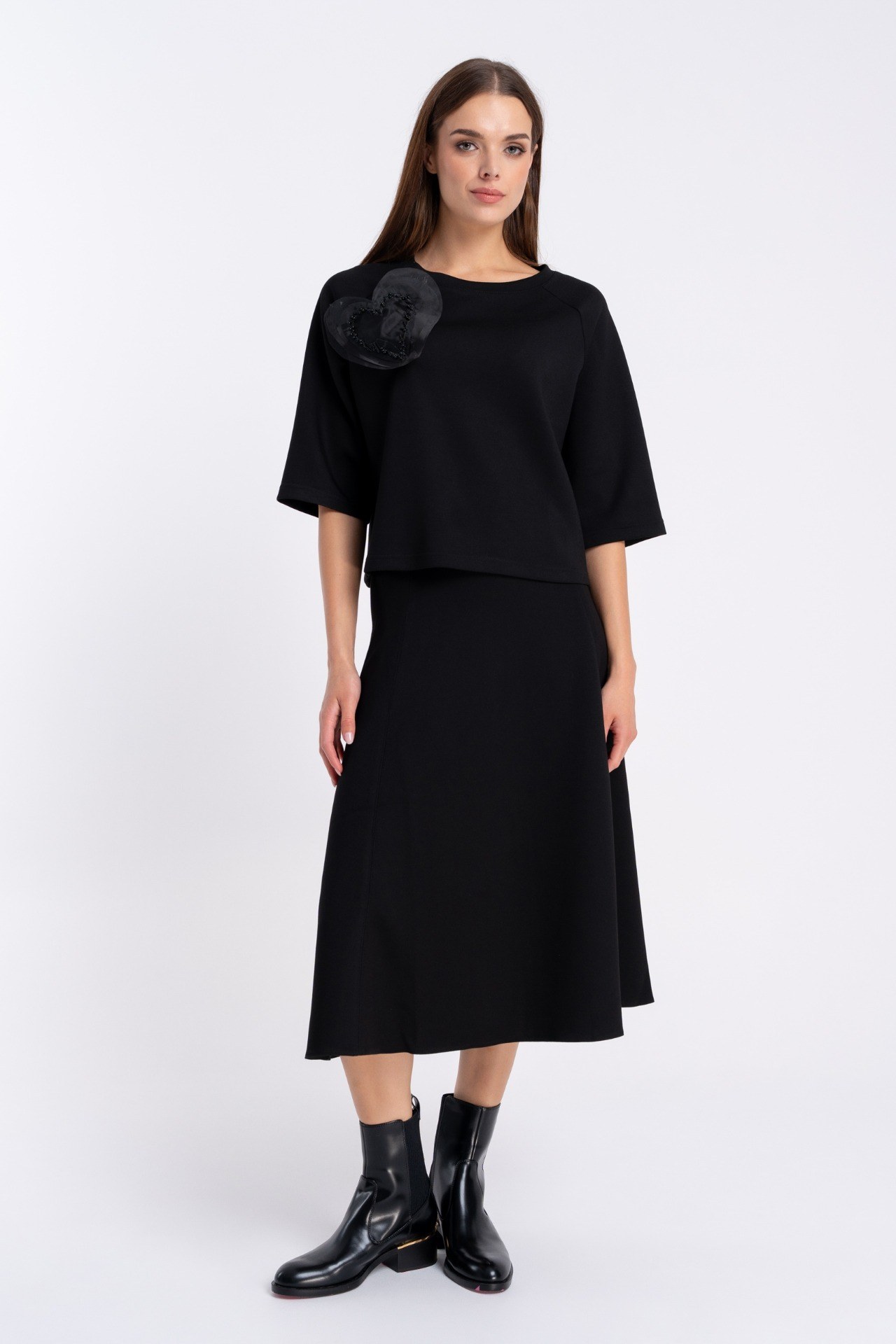 Bluzka Katia Black Heart AW25 Click Fashion - obrazek 4