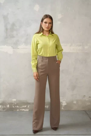 Eleganckie spodnie z wysokim stanem – model Verona Ezuri