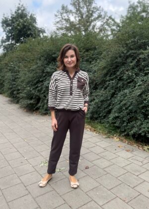 Spodnie Xanna Brąz Midori Feminine Fashion