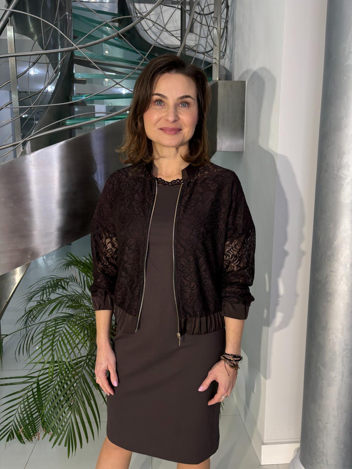 Komplet Pati Brąz Midori Feminine Fashion - obrazek 2