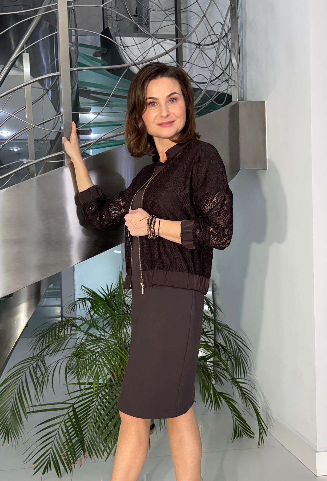 Komplet Pati Brąz Midori Feminine Fashion - obrazek 3