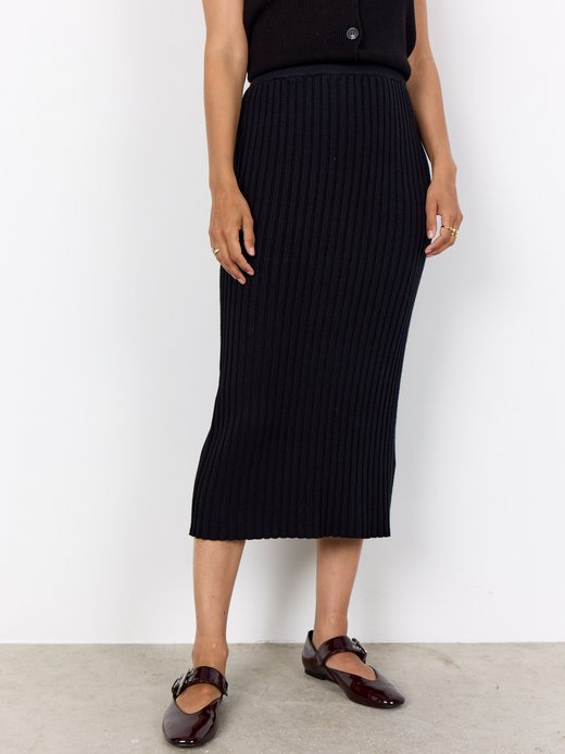 Czarna spódnica midi - SC-Kanita 9 soyakoncept - obrazek 2