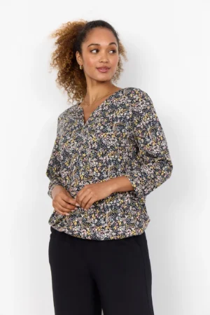 Bluzka SC-FELICITY AOP 468 (3391C Żółty multikolor) soyaconcept