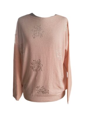 BLUZKA sweterkowa puder/morela 2939 AL-BO COLLECTION