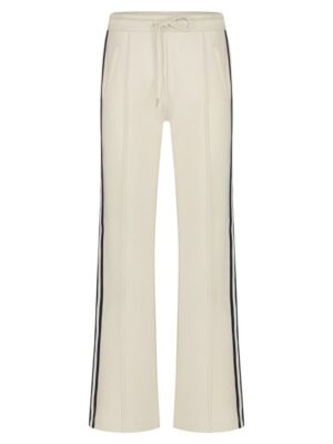 Spodnie Colette z szerokimi nogawkami kremowe/KIT z ozdobnym lampasem Red Button