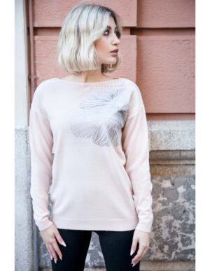 BLUZKA sweterkowa ECRU 1499 AL-BO COLLECTION