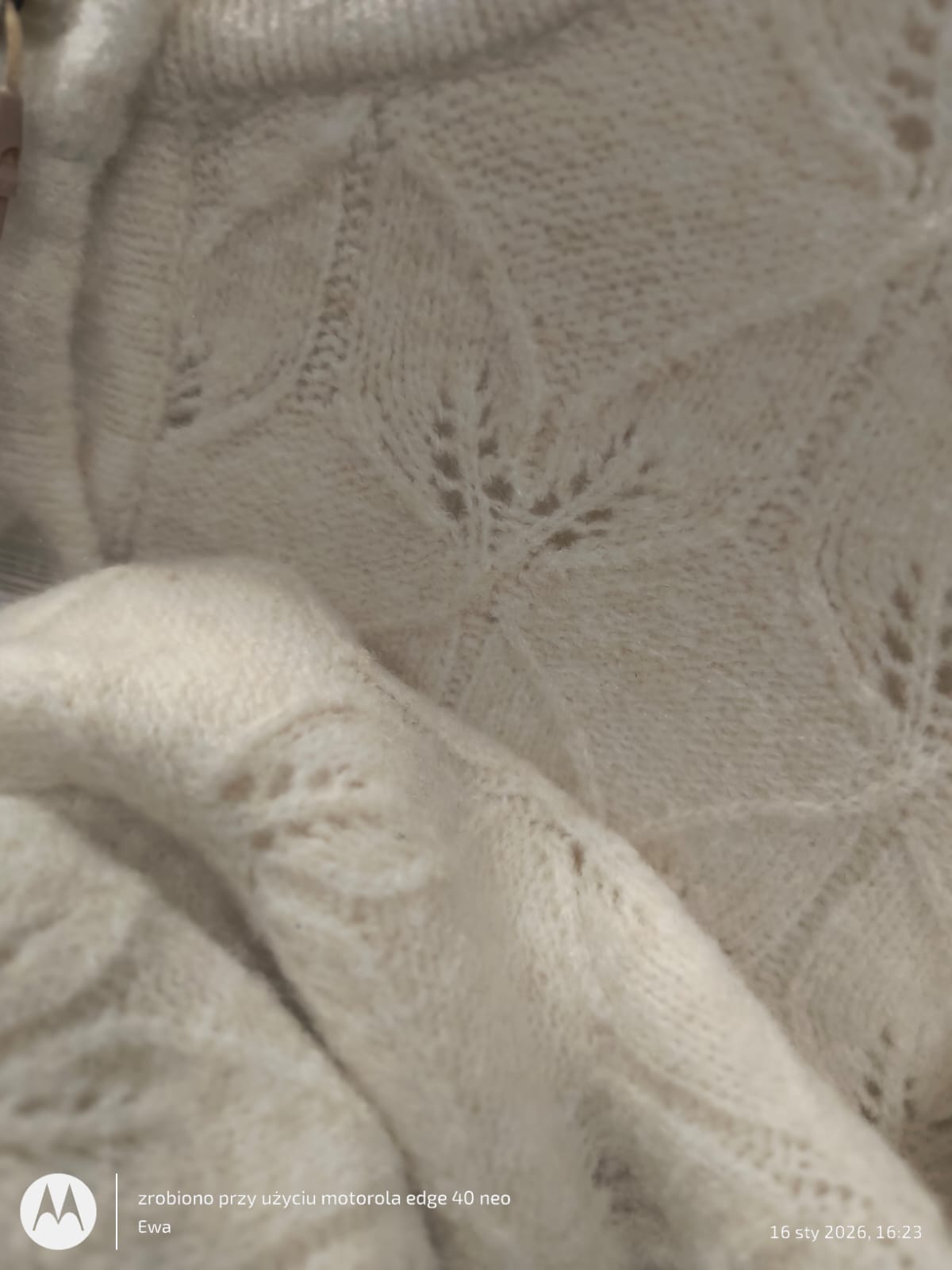 Ażurowy Kardigan w kolorze Kremowym SC-VIKI 2 Soyaconcept - obrazek 5