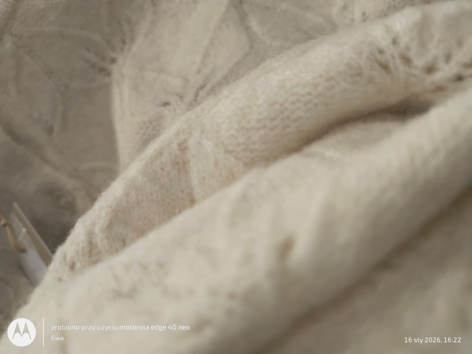 Ażurowy Kardigan w kolorze Kremowym SC-VIKI 2 Soyaconcept - obrazek 4