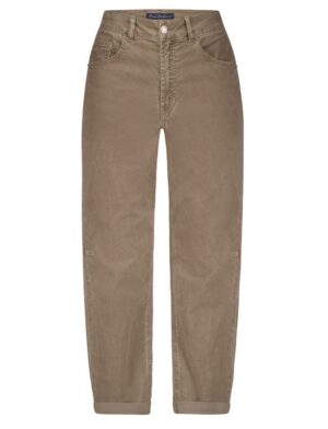 Sztruksowe spodnie Caitlin 14W Cord w kolorze truflowym Red Button