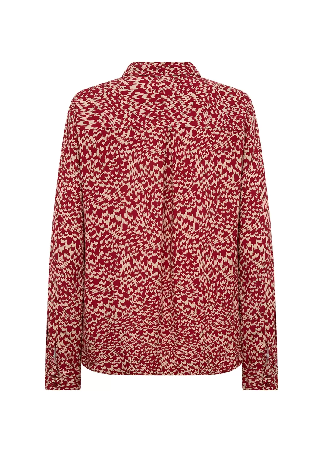 Wiskozowa koszula beżowo-czerwona SC-VAN 2 Soyaconcept - obrazek 3