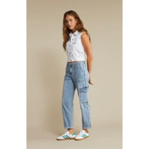 Jeansy damskie Red Button Cargo Denim SRB4518