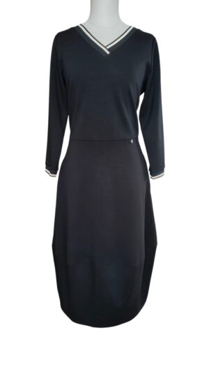 Sukienka Luna czarna z efektem bombki