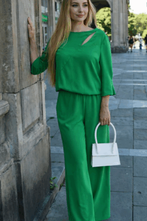 Komplet Róża II zielony Salsa