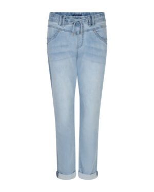 Wygodne jeansowe spodnie Tessy Jog Bleach L31 folded Red Button