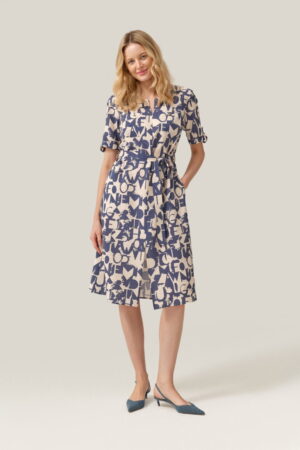 Sukienka FÉRIA z artystycznym nadrukiem