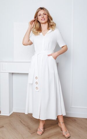 Sukienka Charlotte White Kaskada Fashion