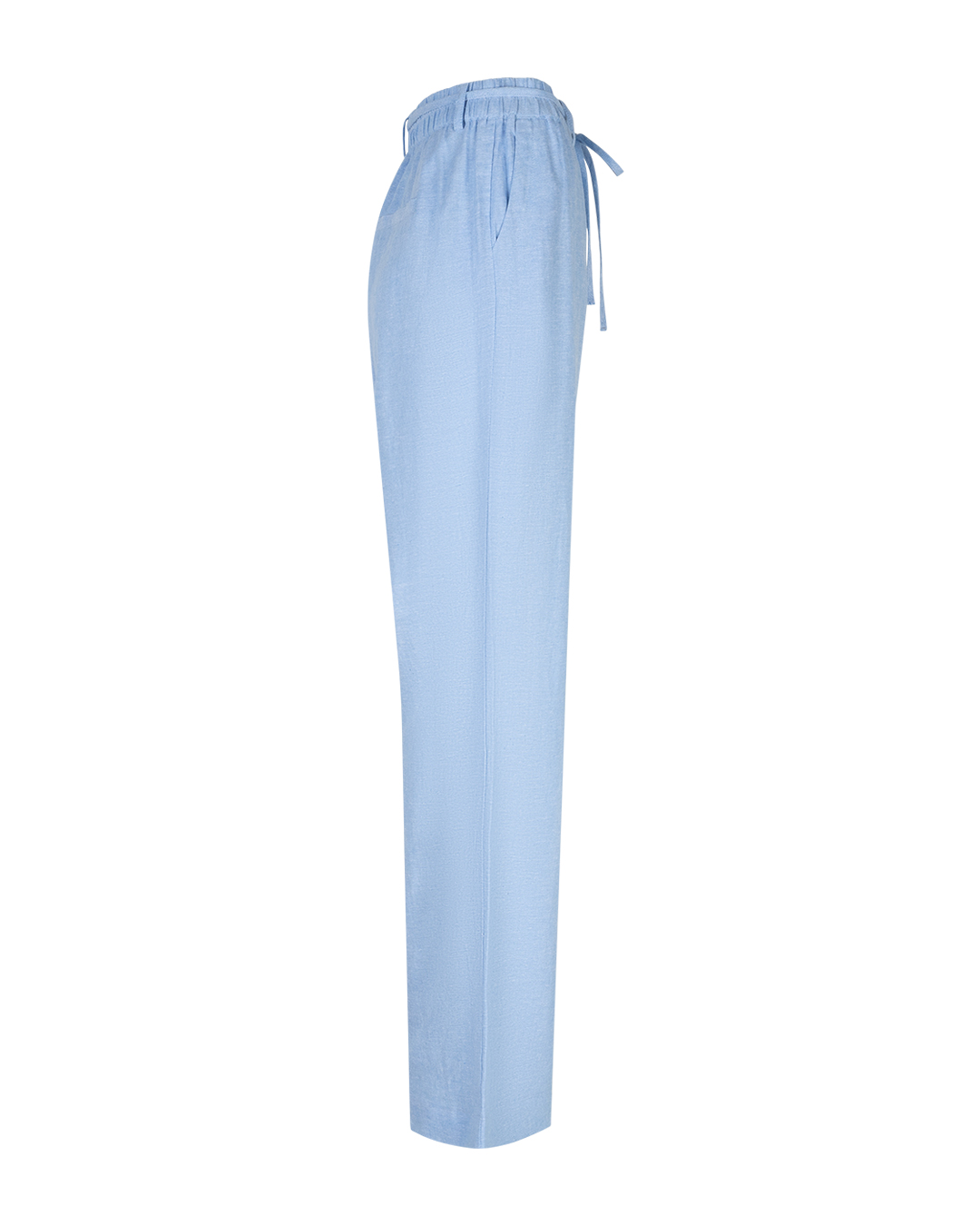 Spodnie Claudette Linen/Visco Melange L33 – jasnoniebieskie Red Button - obrazek 4