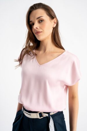 Bluzka Daria Rubber Pink SS26 Click Fashion