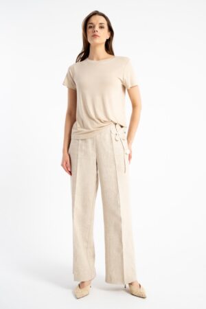 Spodnie Wide Linen SS26 Click Fashion