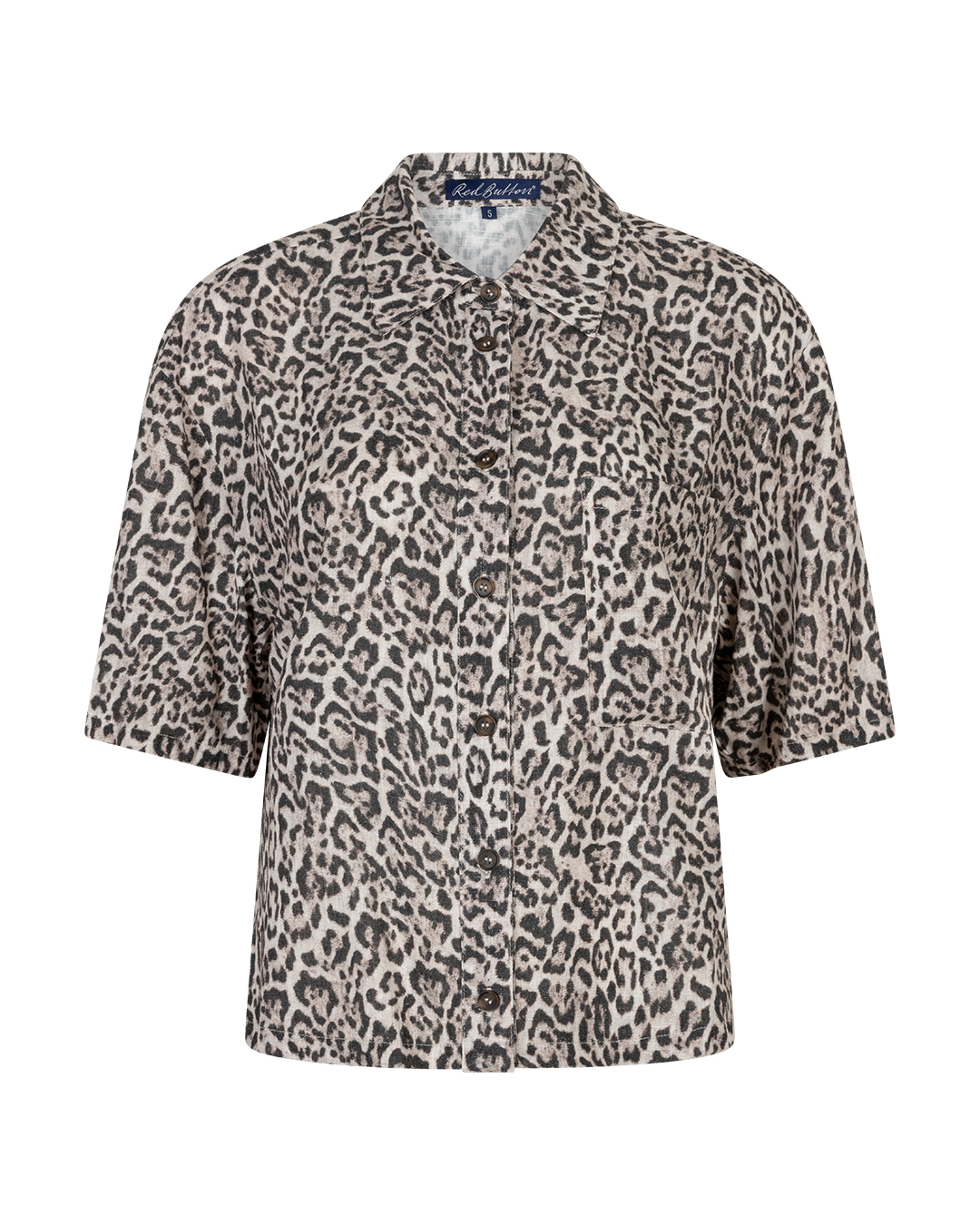 Bluzka Nora Linen Leopard “Pebble” SRB4864 Red Button - obrazek 3