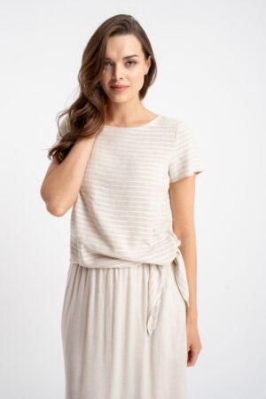 Bluzka Idalia Linen Stripes SS26 Click Fashion
