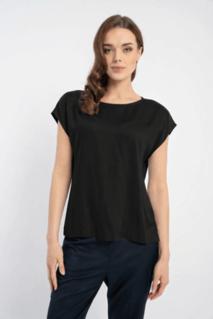 Bluzka Daria Satin Black SS26 Click Fashion
