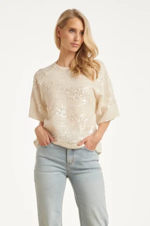 Top Smashed Lemon 26324 – off white /silver  błyszczący